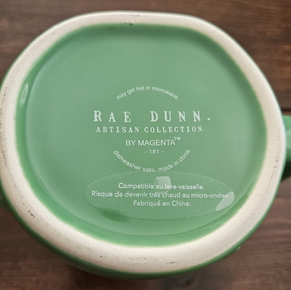 Rae Dunn by Magenta You're My Lucky Charm Green Shamrocks Mug Dishwasher Safe - Picture 5 of 7